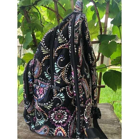 VERA BRADLEY Lighten Up Essential Backpack Bandana Swirl Pattern Computer Bag - Picture 5 of 16